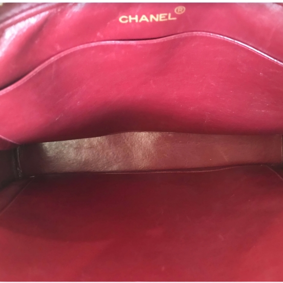 CHANEL Matelasse Handbag vintage FRANCE Exceptional Authentic Chain Blk Leather - Picture 14 of 17